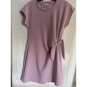 Cable And Gage Preloved Dress Size M Light Purple Color With Waist Tie